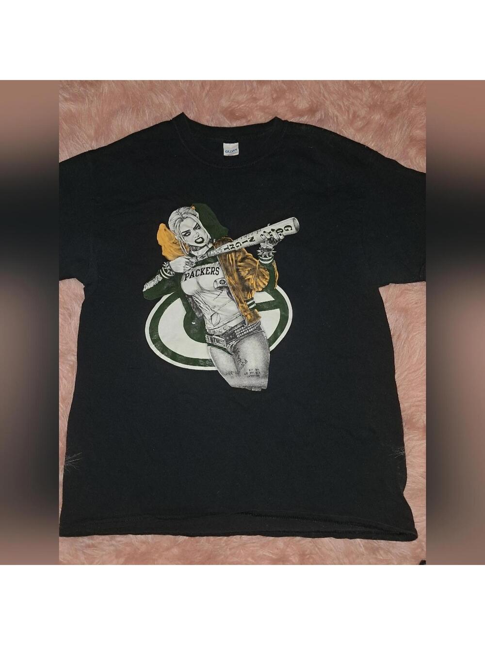 Harley Quinn Greenbay Packers Tshirt